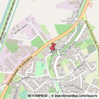 Mappa Via Antonio De Paoli, 890, 45038 Polesella, Rovigo (Veneto)
