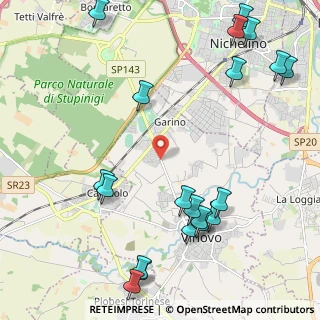 Mappa Vinovo - Via Stupinigi Rot.tetti Rosa, 10048 Vinovo TO, Italia (2.8615)