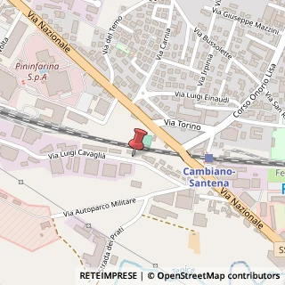 Mappa Via Cavaglia, 15, 10020 Cambiano, Torino (Piemonte)