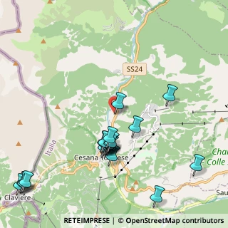Mappa Frazione Mollieres, 10054 Cesana torinese TO, Italia (2.3805)