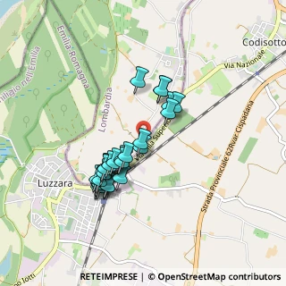 Mappa Strada Zamiola, 42045 Luzzara MN, Italia (0.76538)
