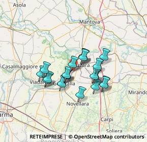 Mappa Str. Villa Superiore, 42045 Luzzara RE, Italia (9.94)