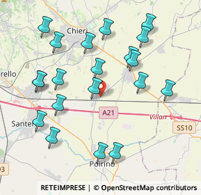 Mappa Via San Domenico Savio, 10023 Castagnole Piemonte TO, Italia (4.2775)