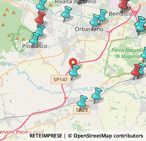 Mappa 10040 Volvera TO, Italia (6.1725)