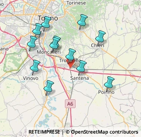 Mappa Strada del Bocchetto, 10028 Trofarello TO, Italia (7.24917)
