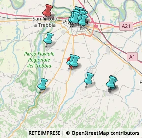 Mappa Podenzano, 29027 Podenzano PC, Italia (8.593)