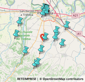 Mappa Podenzano, 29027 Podenzano PC, Italia (8.4815)