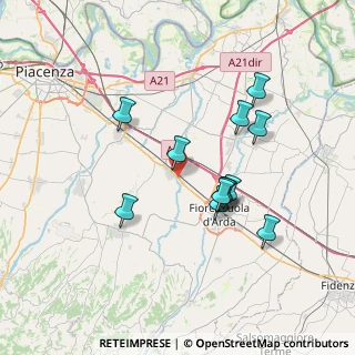 Mappa Via Emilia Est, 29010 Cadeo PC, Italia (6.51667)