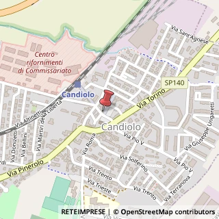 Mappa Via Sella, 6, 10060 Candiolo, Torino (Piemonte)