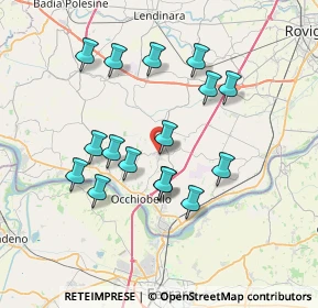 Mappa Via L. A. Viviani, 45024 Fiesso Umbertiano RO, Italia (6.73)