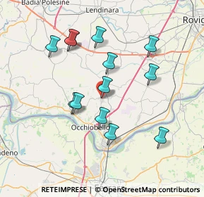 Mappa Via L. A. Viviani, 45024 Fiesso Umbertiano RO, Italia (6.92923)