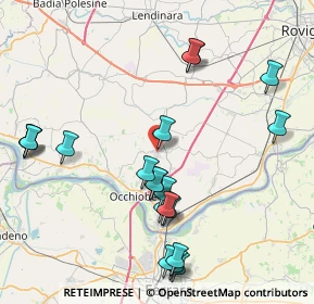 Mappa Via L. A. Viviani, 45024 Fiesso Umbertiano RO, Italia (9.17)