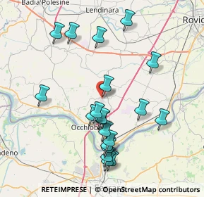 Mappa Via L. A. Viviani, 45024 Fiesso Umbertiano RO, Italia (7.9755)
