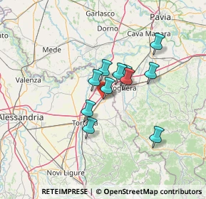 Mappa Via San Francesco D'Assisi, 15055 Pontecurone AL, Italia (9.72545)