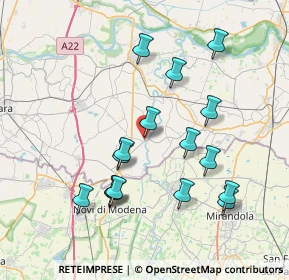 Mappa Piazza Cesare, 46024 Moglia MN, Italia (7.56875)