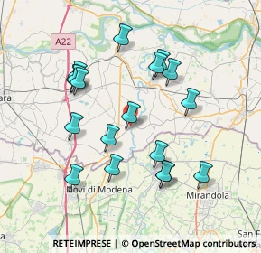 Mappa Piazza Cesare, 46024 Moglia MN, Italia (7.27389)