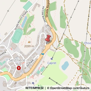 Mappa Via Pinerolo, 17, 10058 Sestriere, Torino (Piemonte)