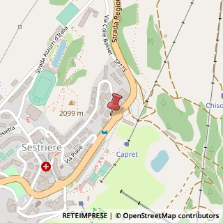 Mappa Via Pinerolo, 14, 10058 Sestriere, Torino (Piemonte)