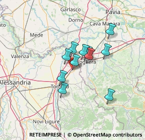 Mappa Piazza Matteotti, 15055 Pontecurone AL, Italia (9.69727)