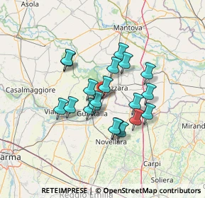 Mappa Viale F. Filippini, 42045 Luzzara RE, Italia (10.7)