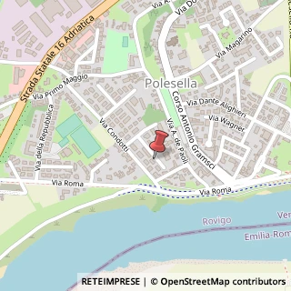 Mappa Via Achille Grandi, 160, 45038 Polesella, Rovigo (Veneto)