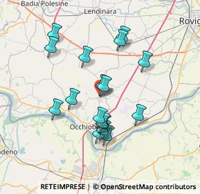 Mappa Via Martiri Libertà, 45024 Fiesso Umbertiano RO, Italia (6.44471)