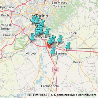 Mappa Strada Bauducchi, 10024 Bauducchi TO, Italia (5.92188)