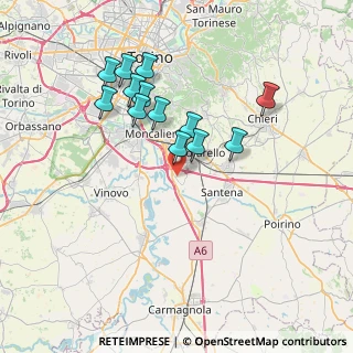 Mappa Strada Bauducchi, 10024 Bauducchi TO, Italia (6.76077)