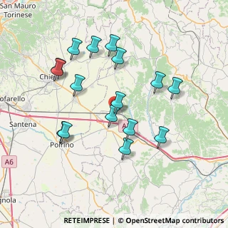 Mappa Via alla Stazione, 14019 Villanova d'Asti AT, Italia (7.44688)