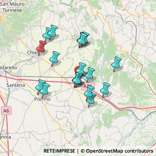 Mappa Via alla Stazione, 14019 Villanova d'Asti AT, Italia (6.28611)