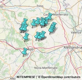 Mappa Piazza Statuto, 14030 Castagnole Monferrato AT, Italia (10.7)