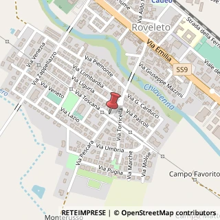 Mappa Via Pescara,  6, 29010 Cadeo, Piacenza (Emilia Romagna)