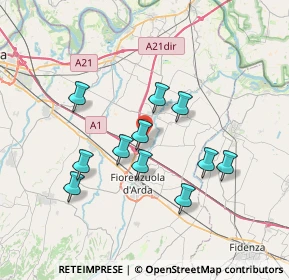 Mappa Via Galileo Galilei, 29016 Cortemaggiore PC, Italia (6.41455)