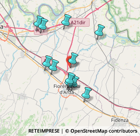 Mappa Via Galileo Galilei, 29016 Cortemaggiore PC, Italia (6.39083)