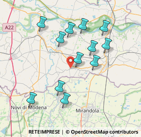 Mappa Via Contotta, 46020 San Giacomo delle Segnate MN, Italia (7.36833)