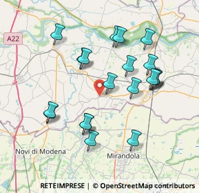 Mappa Via Contotta, 46020 San Giacomo delle Segnate MN, Italia (7.4455)