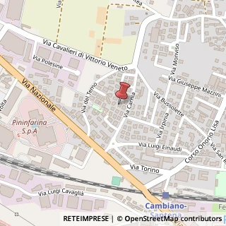 Mappa Via Carnia, 26, 10020 Cambiano, Torino (Piemonte)