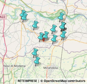 Mappa Via Giuseppe Ferrari, 46020 San Giacomo delle Segnate MN, Italia (6.43929)