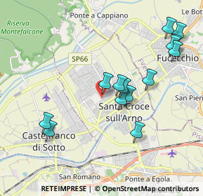 Mappa Via Padre Ernesto Balducci, 56029 Santa Croce sull'Arno PI, Italia (2.08143)