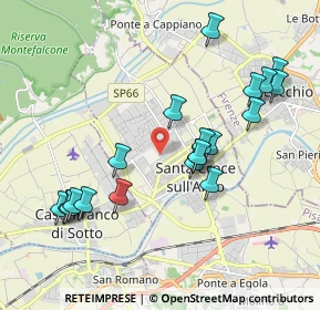 Mappa Via Padre Ernesto Balducci, 56029 Santa Croce sull'Arno PI, Italia (2.085)