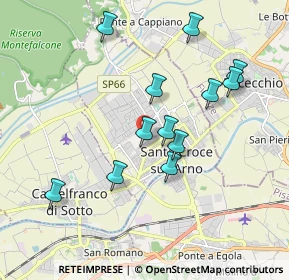 Mappa Via Padre Ernesto Balducci, 56029 Santa Croce sull'Arno PI, Italia (1.83833)