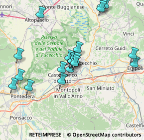 Mappa Via Padre Ernesto Balducci, 56029 Santa Croce sull'Arno PI, Italia (7.423)