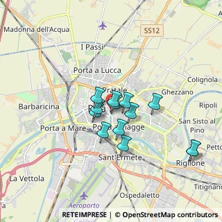 Mappa Via Santa Marta, 56127 Pisa PI, Italia (1.33846)
