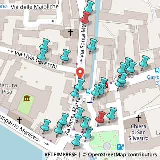 Mappa Via Giuseppe Garibaldi, 56127 Pisa PI, Italia (0.07692)