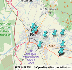 Mappa Via Santa Marta, 56127 Pisa PI, Italia (4.48)