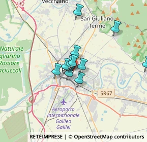 Mappa Via Santa Marta, 56127 Pisa PI, Italia (3.48077)