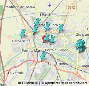 Mappa Via delle Belle Donne, 56125 Pisa PI, Italia (2.14667)