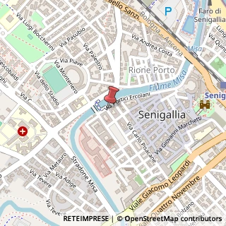 Mappa Via Portici Ercolani, 13, 60019 Senigallia, Ancona (Marche)