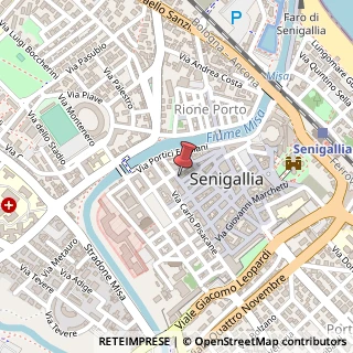 Mappa Via Fratelli Bandiera, 16-22, 60019 Senigallia, Ancona (Marche)