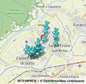 Mappa Via Sardegna, 56029 Santa Croce sull'Arno PI, Italia (1.3695)